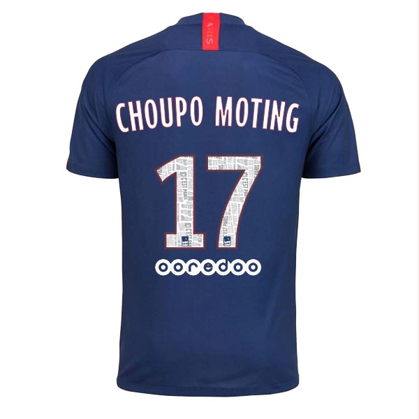 Camiseta Paris Saint Germain NO.17 Choupo Moting 1ª Kit 2019 2020 Azul